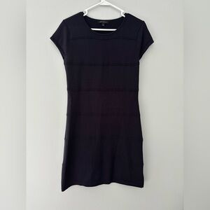 Banana Republic Navy Sweater Mini Dress Crew Neck